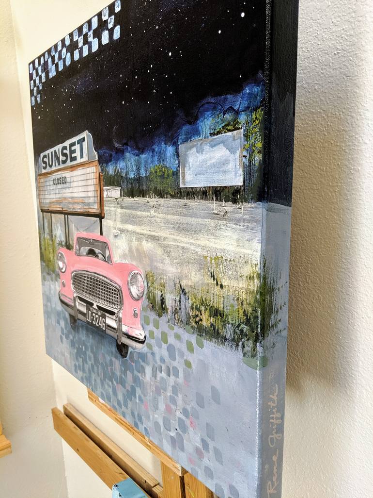Original Car Painting by Rene Griffith
