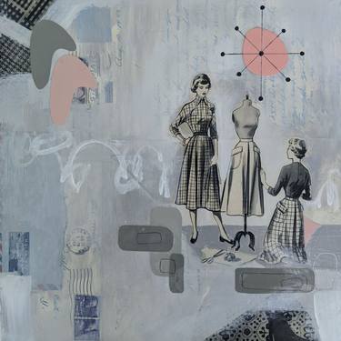 Original Art Deco Fashion Collage by Rene Griffith
