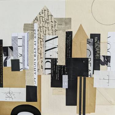 Original Abstract Architecture Collage by Rene Griffith