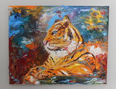 Siberian Tiger Oil Painting thumb