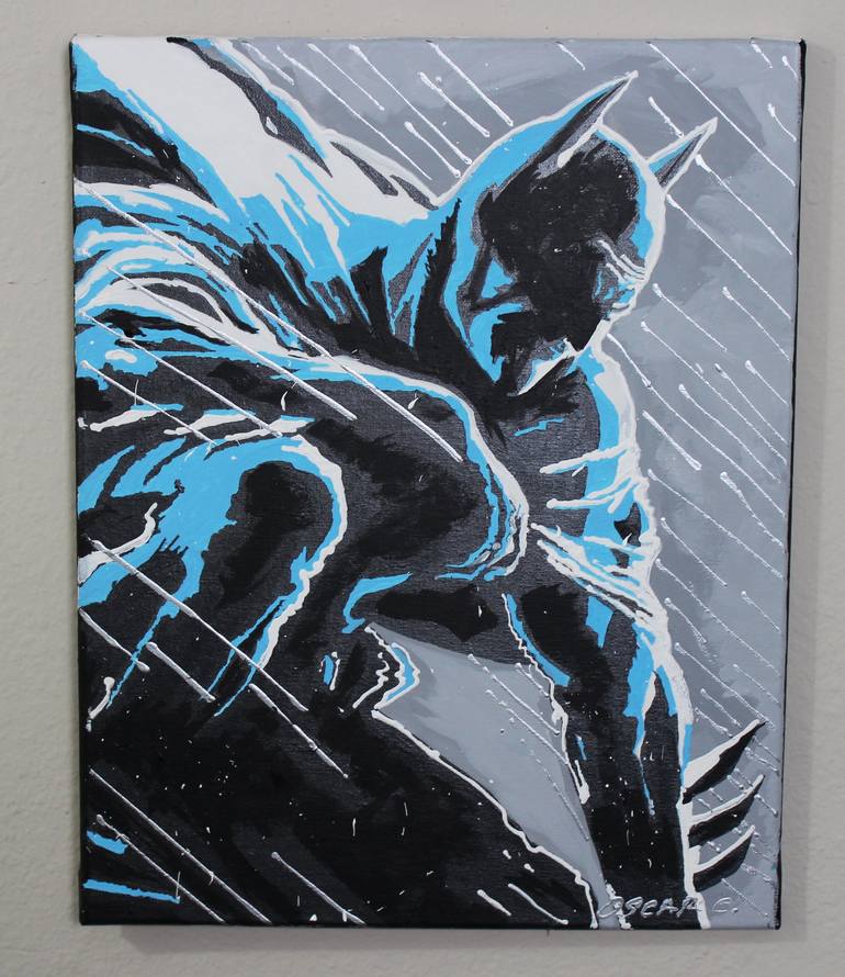 The Dark Knight Batman Painting by Oscar Cantos | Saatchi Art