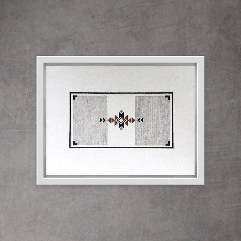 Original Abstract Geometric Drawing by Andrea Stajan-Ferkul