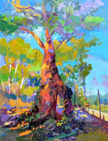 Original Expressionism Tree Paintings by Andres Montiel