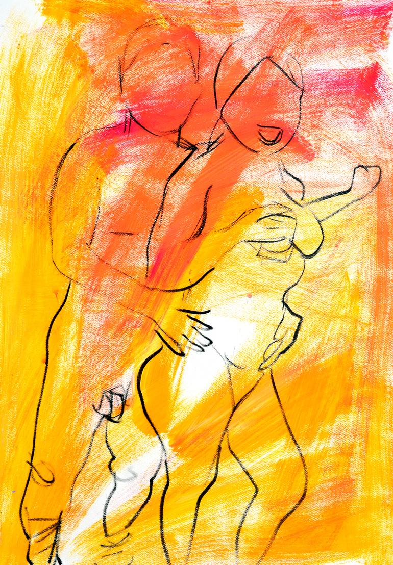 glass painting couple