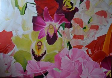 Original Floral Paintings by Agnès Lefèvre