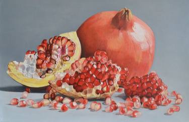 Original Figurative Still Life Paintings by Agnès Lefèvre