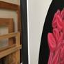 Candies-mouths in a black tray on a white background
Ready to hang, hanging hardware is included
Matt varnish