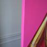 Golden balloons on a pink background
Ready to hang, hanging hardware is included
Matt varnish