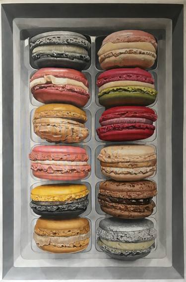 Original Figurative Food & Drink Paintings by Agnès Lefèvre