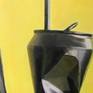 Smashed black cans with straws on a yellow background
Painted on a smooth canvas
Ready to hang, hanging hardware is provided
Framing is not necessary
Matt varnish