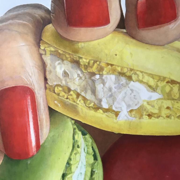 Original Realism Food Painting by Agnès Lefèvre