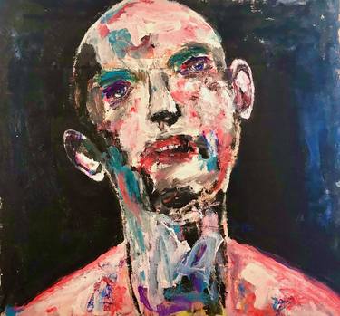 Original Abstract Portrait Paintings by Chuck Greatrex
