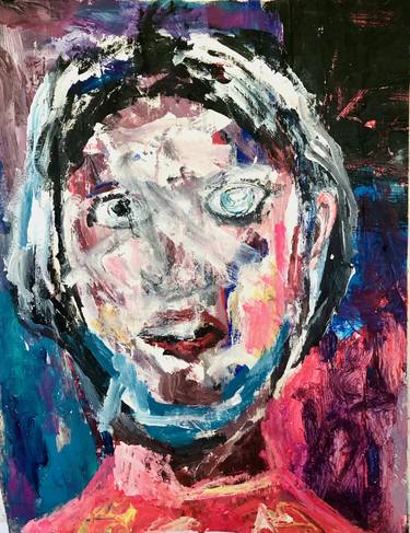 Original Abstract Portrait Paintings by Chuck Greatrex