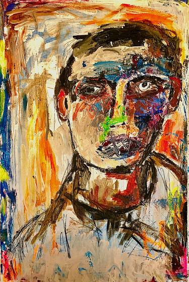 Original Portraiture Abstract Paintings by Chuck Greatrex