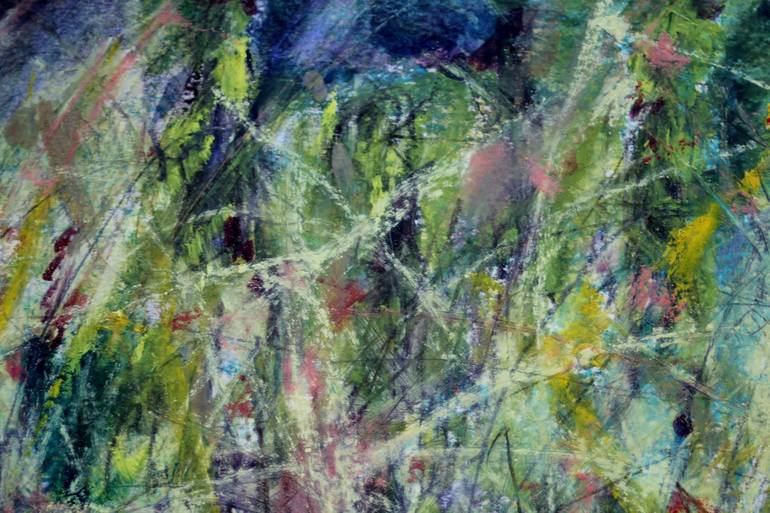 Original Abstract Garden Painting by Emily Puetter