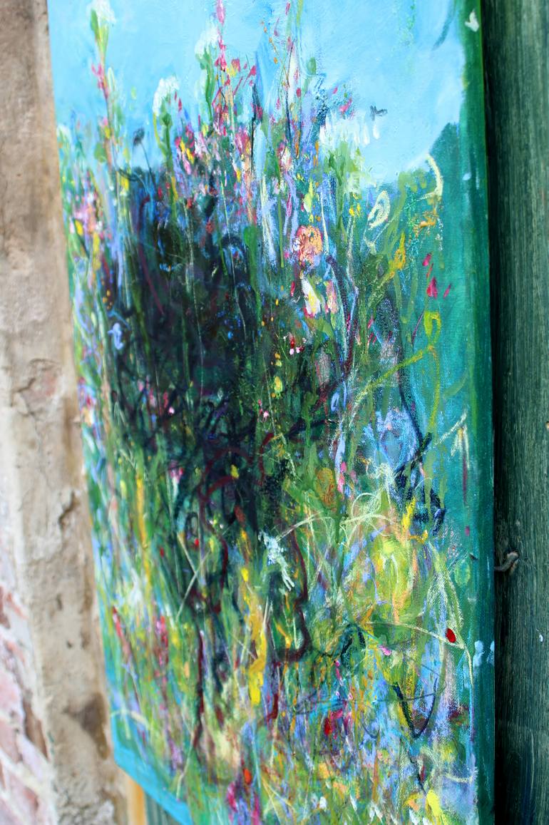 Original Abstract Expressionism Floral Painting by Emily Puetter