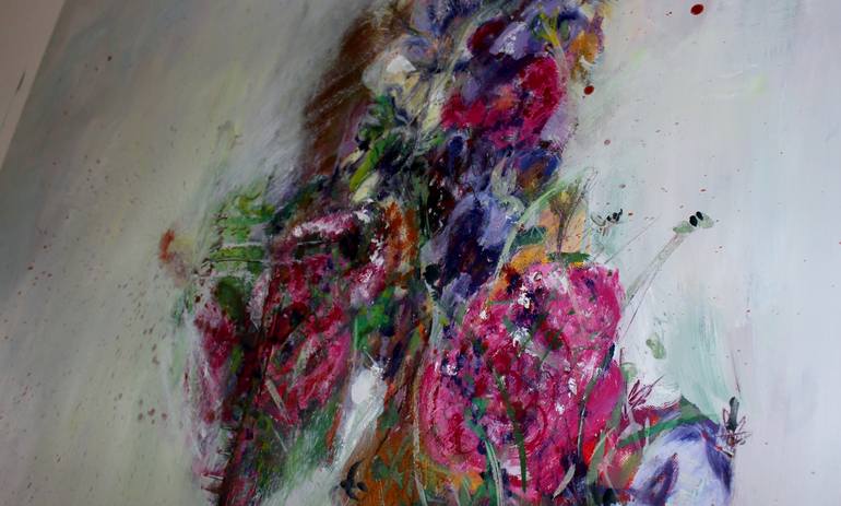 Original Abstract Expressionism Botanic Painting by Emily Puetter