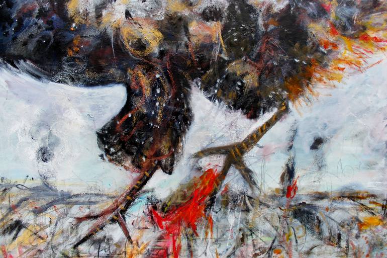 Original Expressionism Animal Painting by Emily Puetter