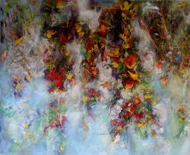 Original Abstract Expressionism Floral Paintings by Emily Puetter