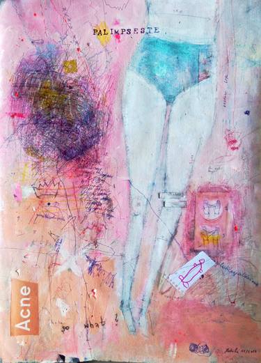 Original Abstract Expressionism Abstract Drawing by Kati Bremme