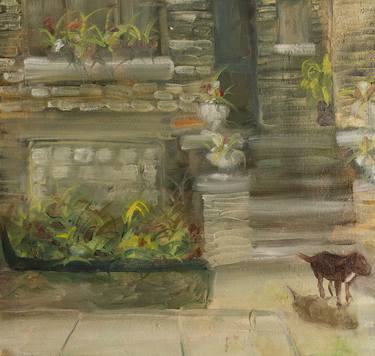 Original Impressionism Dogs Paintings by Tracy Ostmann Haschke