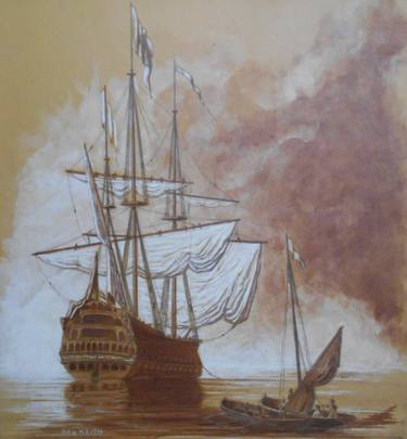 Print of Sailboat Paintings by Ken Keith