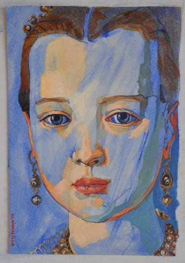 Original Figurative Portrait Paintings by paulina miranda