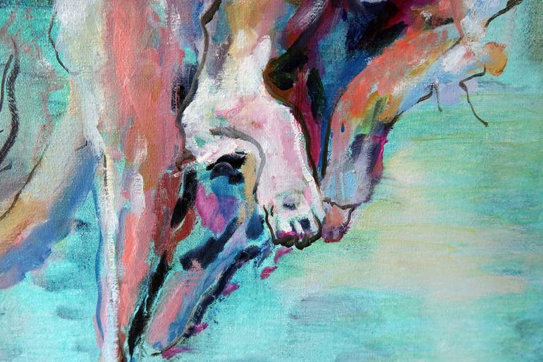 Original Figurative Animal Painting by Mieke Jonker