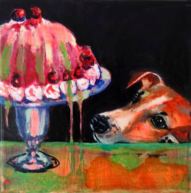 Original Figurative Animal Painting by Mieke Jonker