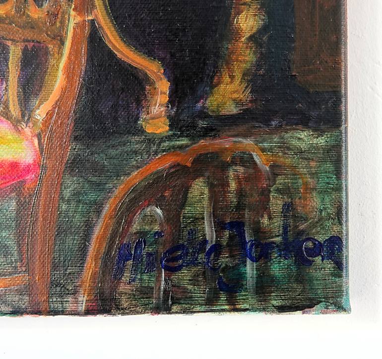 Original Figurative Dogs Painting by Mieke Jonker