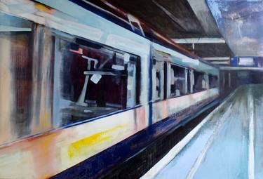 Print of Train Paintings by Mieke Jonker