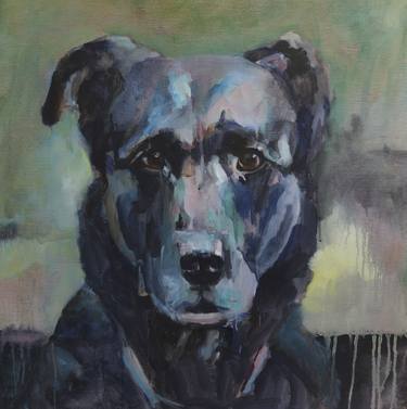 Original Dogs Paintings by Mieke Jonker