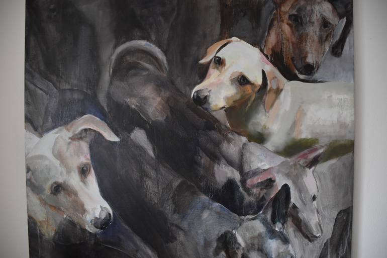 Original Other Dogs Painting by Mieke Jonker