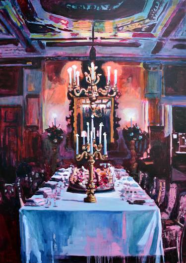 Print of Expressionism Interiors Paintings by Mieke Jonker