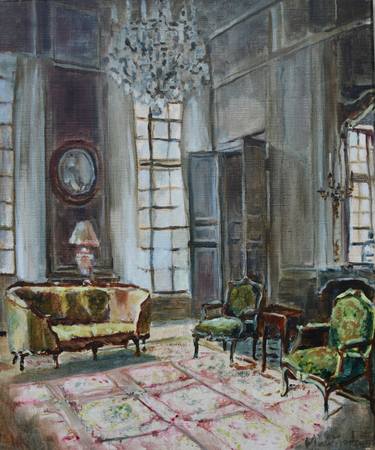 Original Figurative Interiors Paintings by Mieke Jonker