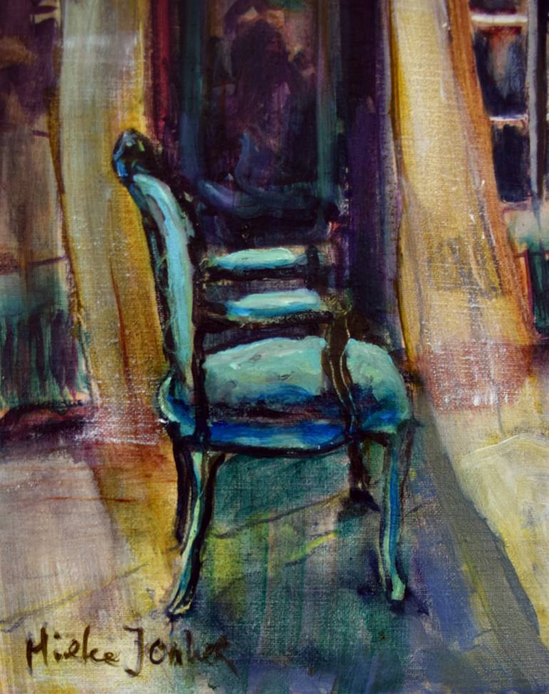 Original Figurative Dogs Painting by Mieke Jonker