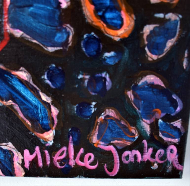 Original Expressionism Geometric Painting by Mieke Jonker