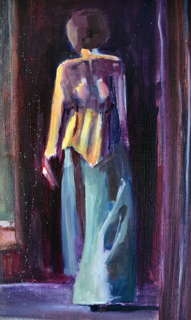 Original Figurative People Painting by Mieke Jonker