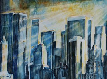 Print of Art Deco Cities Paintings by Tony Stuckens