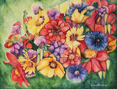 Print of Floral Paintings by Tony Stuckens