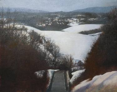 Winter on Route 100  -  SOLD thumb