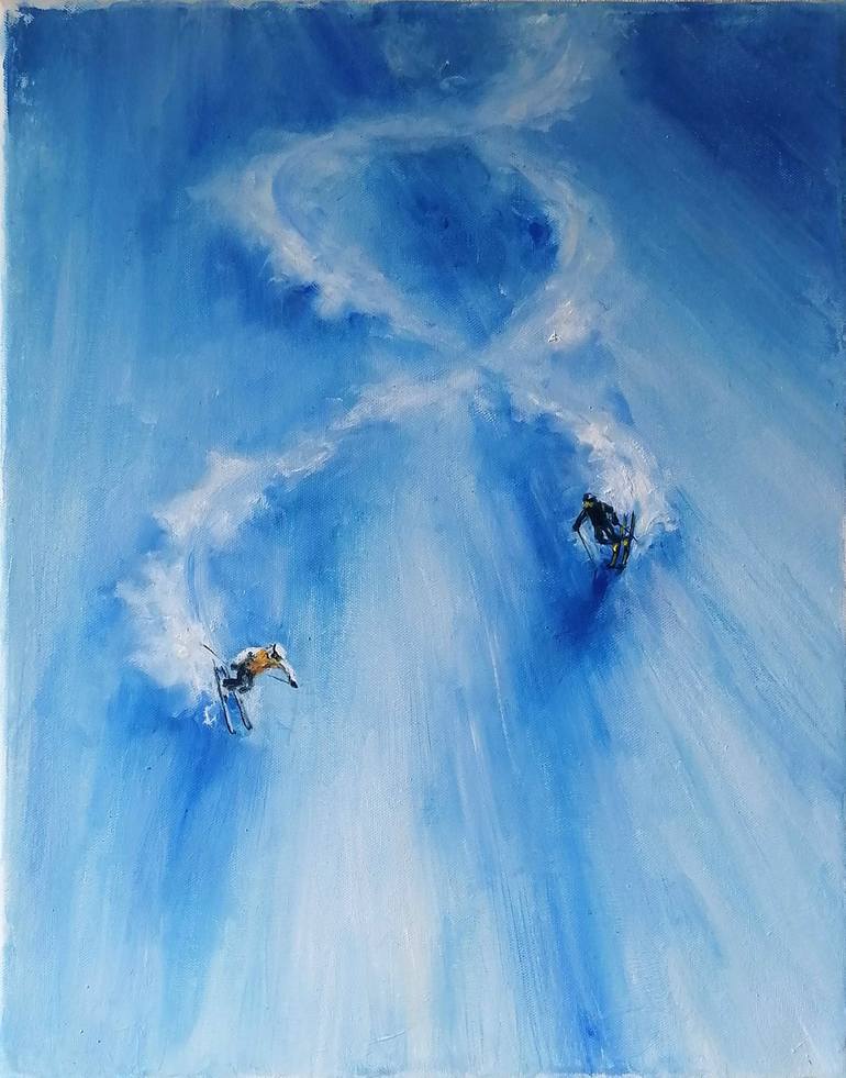 Print of Contemporary Sport Paintings by Galina Kolomenskaya