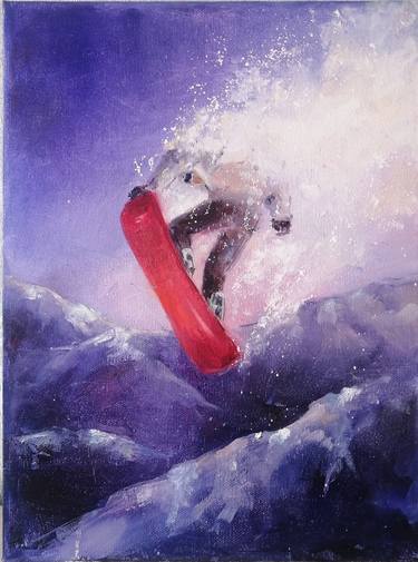 Original Sport Painting by Galina Kolomenskaya