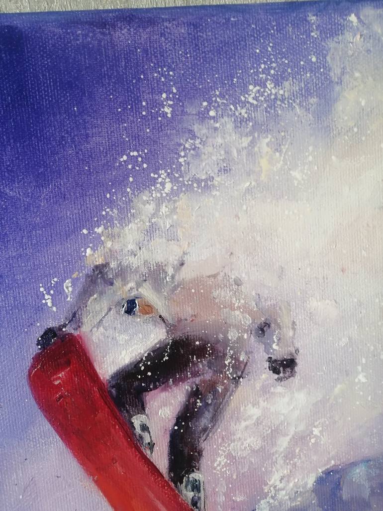 Original Contemporary Sport Painting by Galina Kolomenskaya