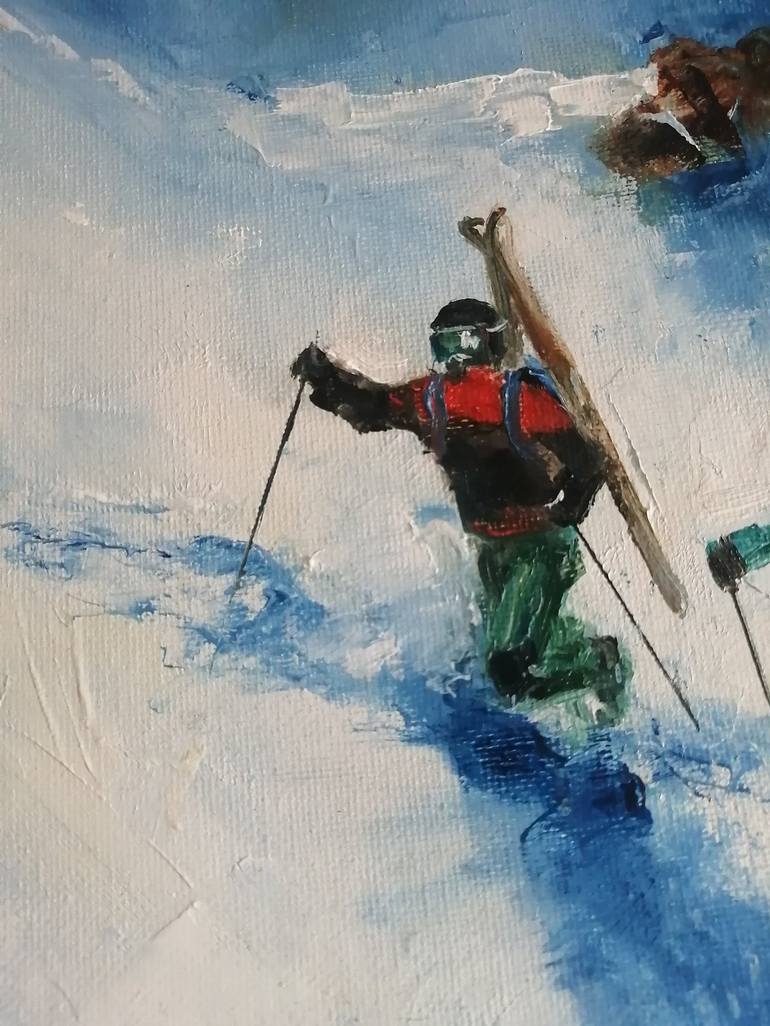 Original Sports Painting by Galina Kolomenskaya