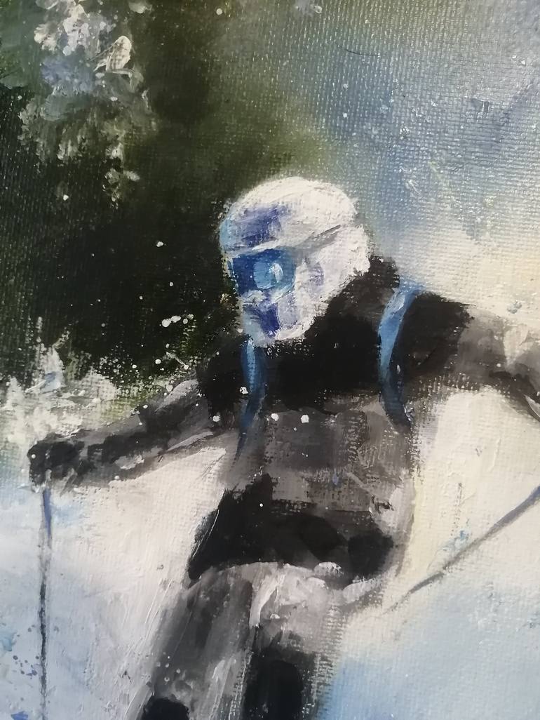 Original Expressionism Sport Painting by Galina Kolomenskaya