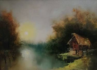 Original Expressionism Landscape Paintings by Galina Kolomenskaya