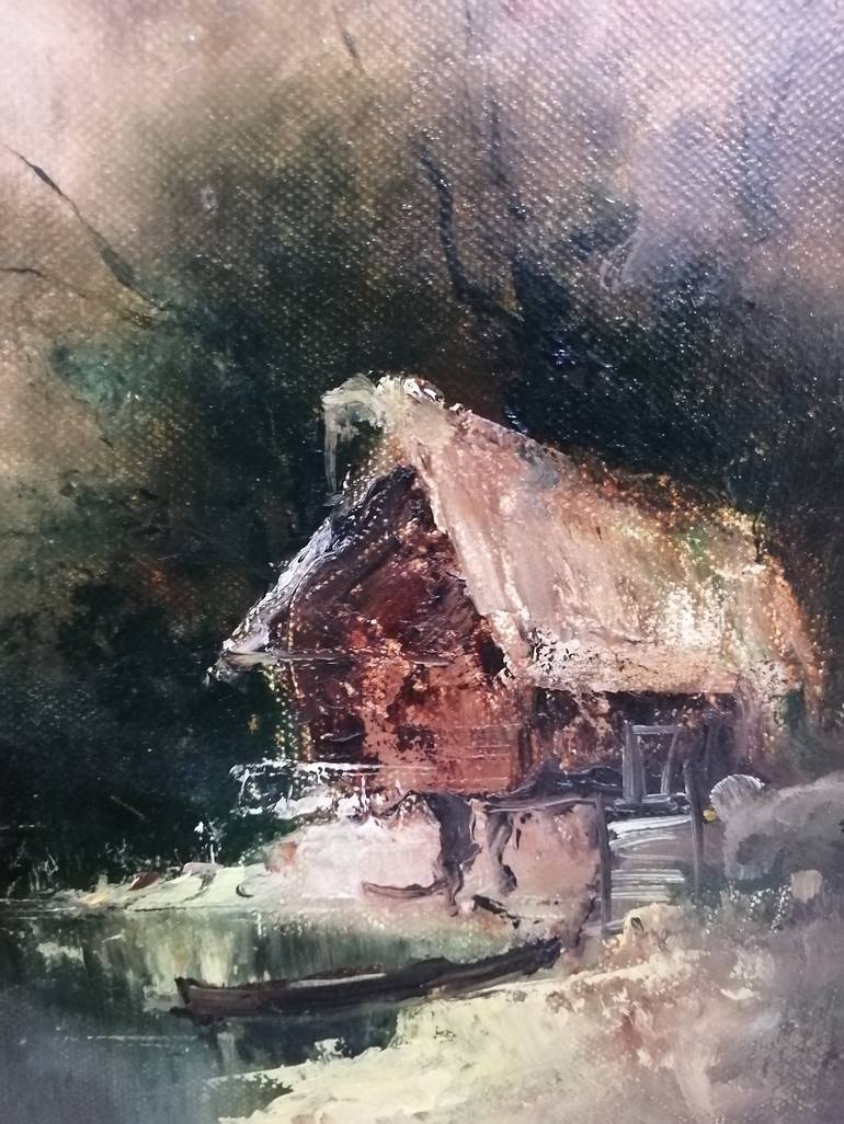 Original Expressionism Landscape Painting by Galina Kolomenskaya