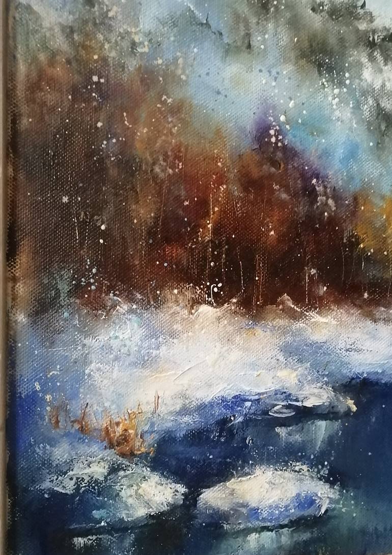 Original Impressionism Landscape Painting by Galina Kolomenskaya