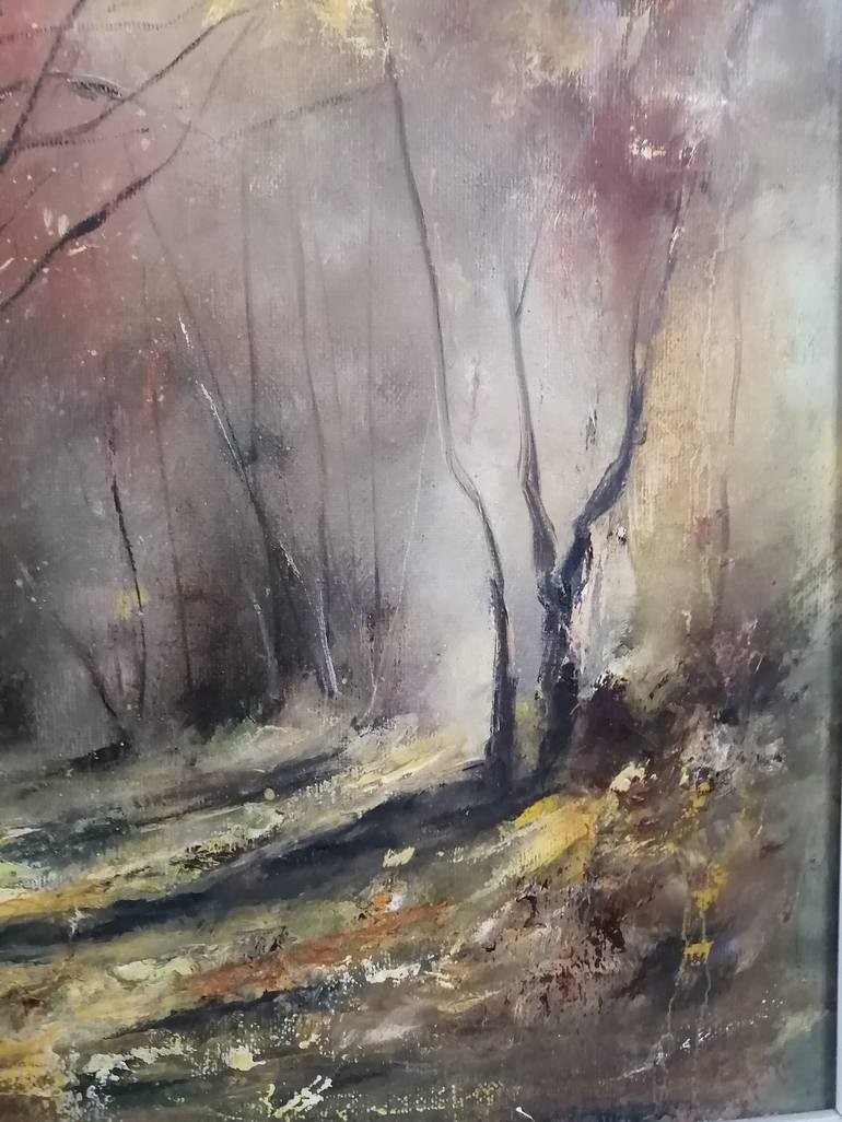 Original Expressionism Landscape Painting by Galina Kolomenskaya